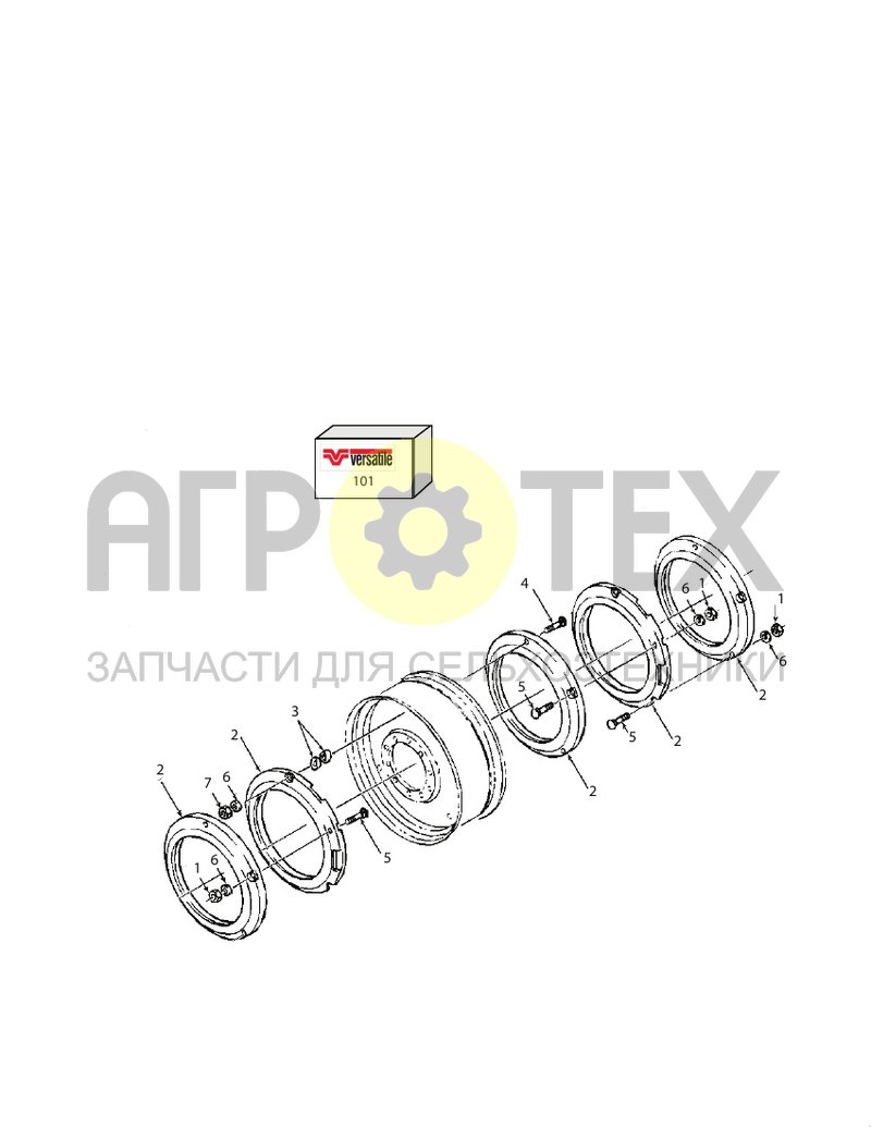 Чертеж Грузы, задние колеса (RC1.14.014)